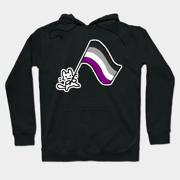 ace flag kitty Hoodie by Kippicat